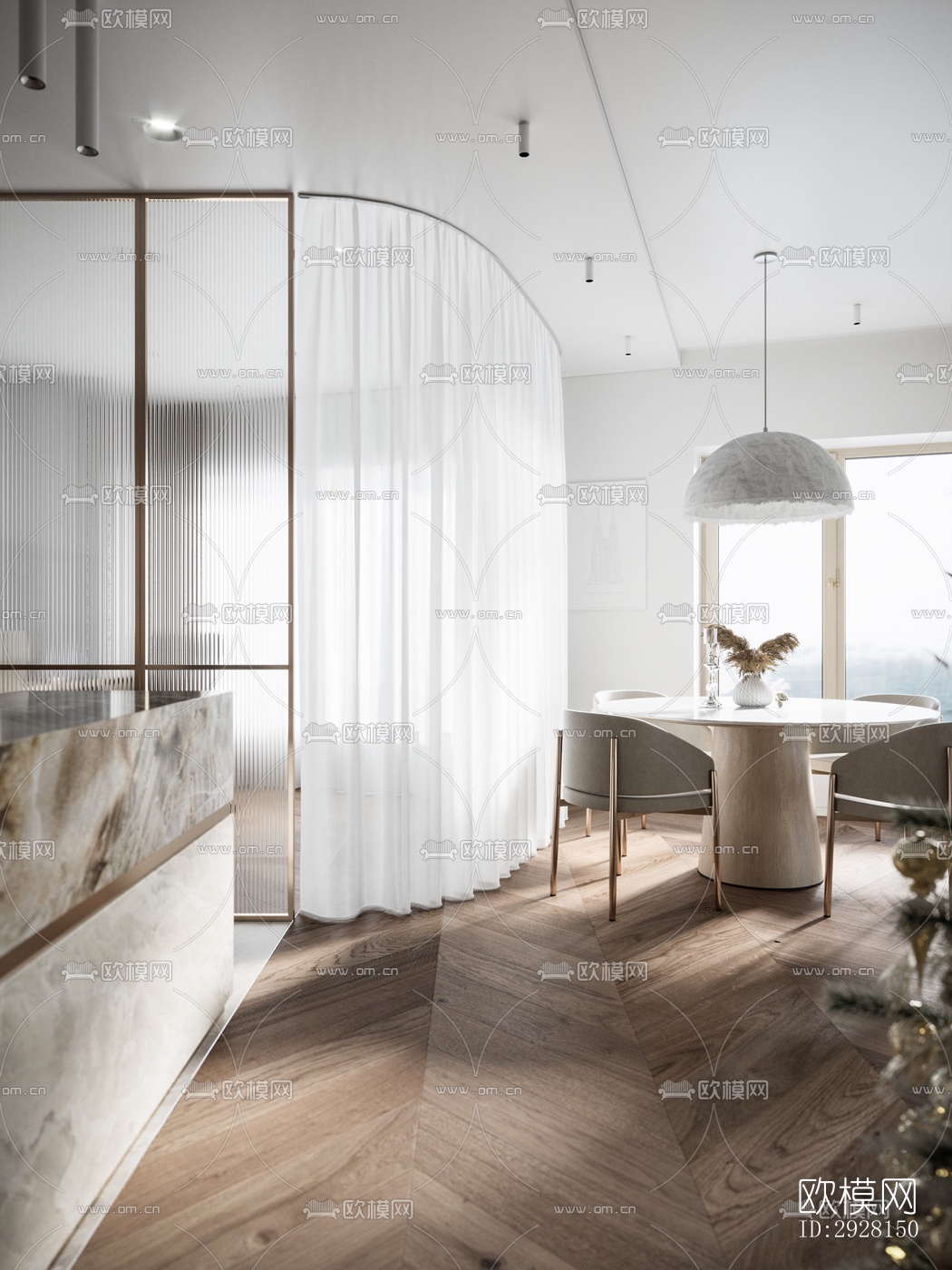 北欧平层效果图下载（渲染图16）