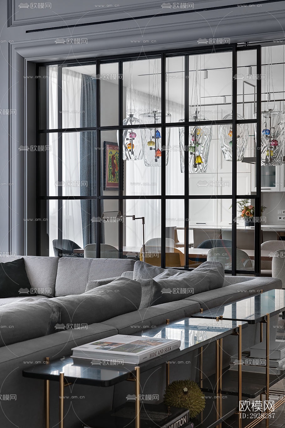 现代平层效果图下载（渲染图11）