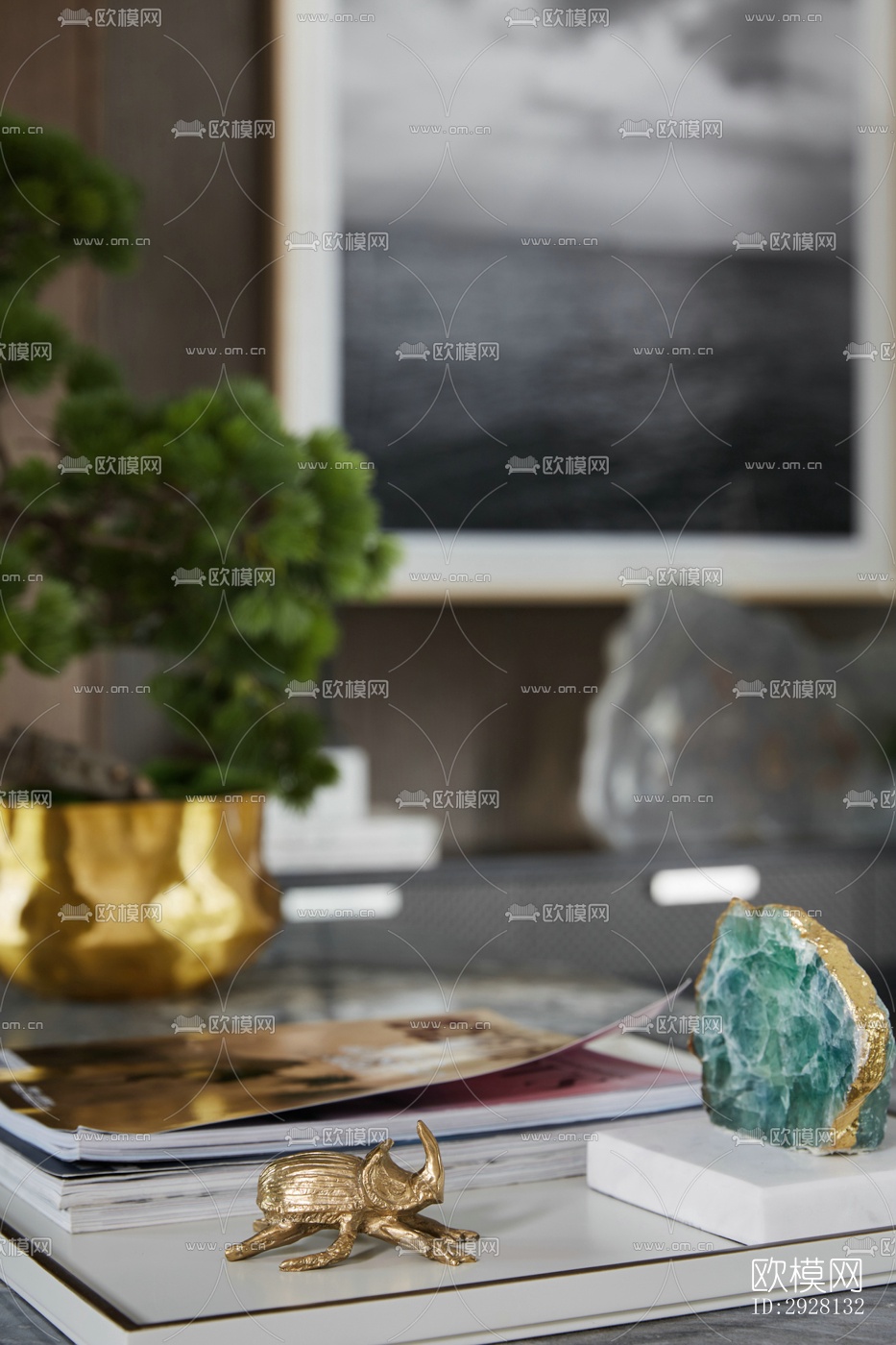 中式平层效果图下载（渲染图4）