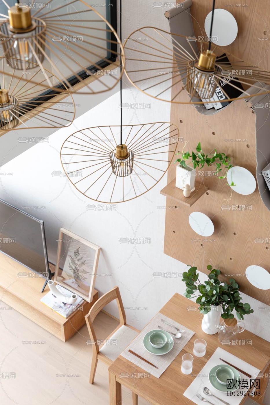 北欧公寓效果图下载（渲染图17）