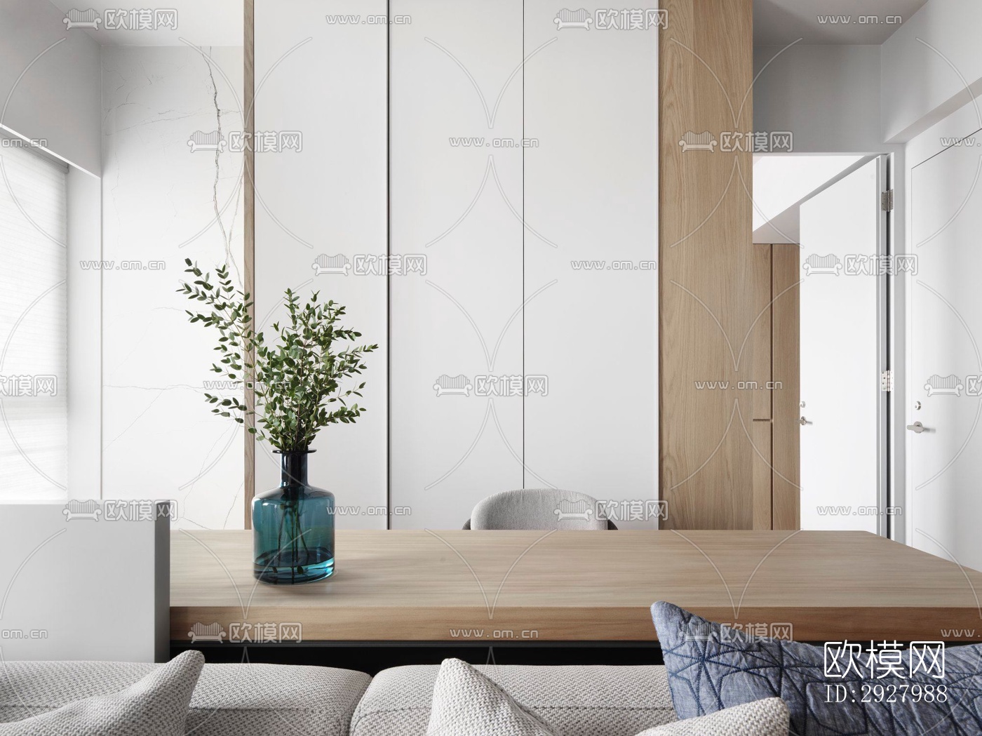 现代公寓效果图下载（渲染图15）