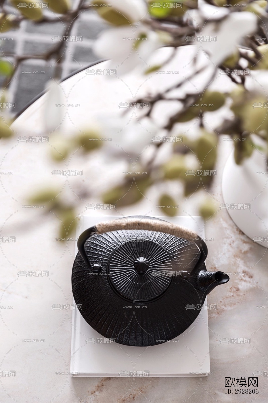 新中式平层效果图下载（渲染图5）