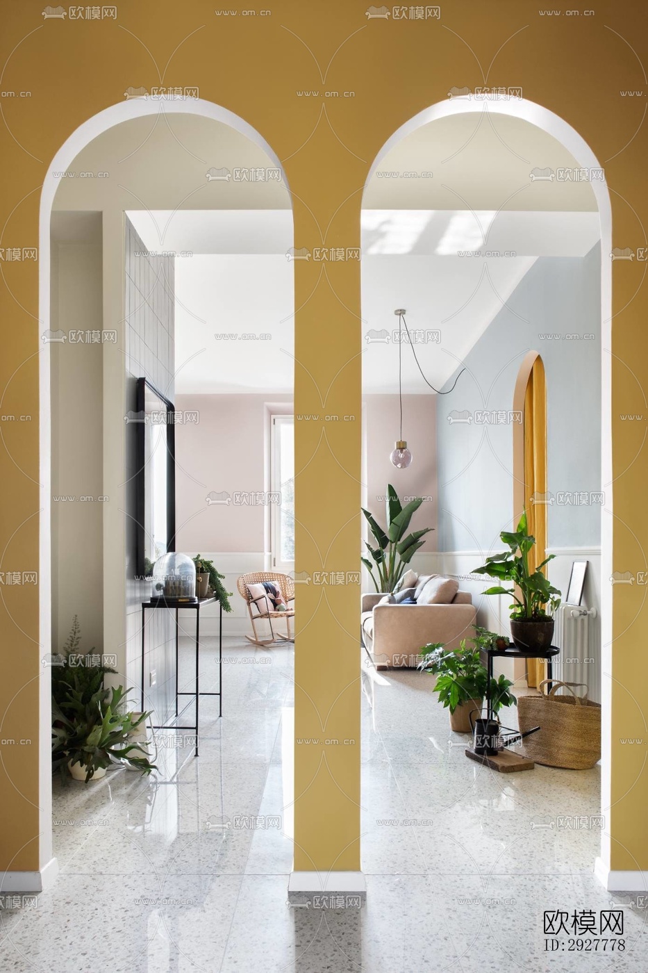 北欧公寓效果图下载（渲染图4）