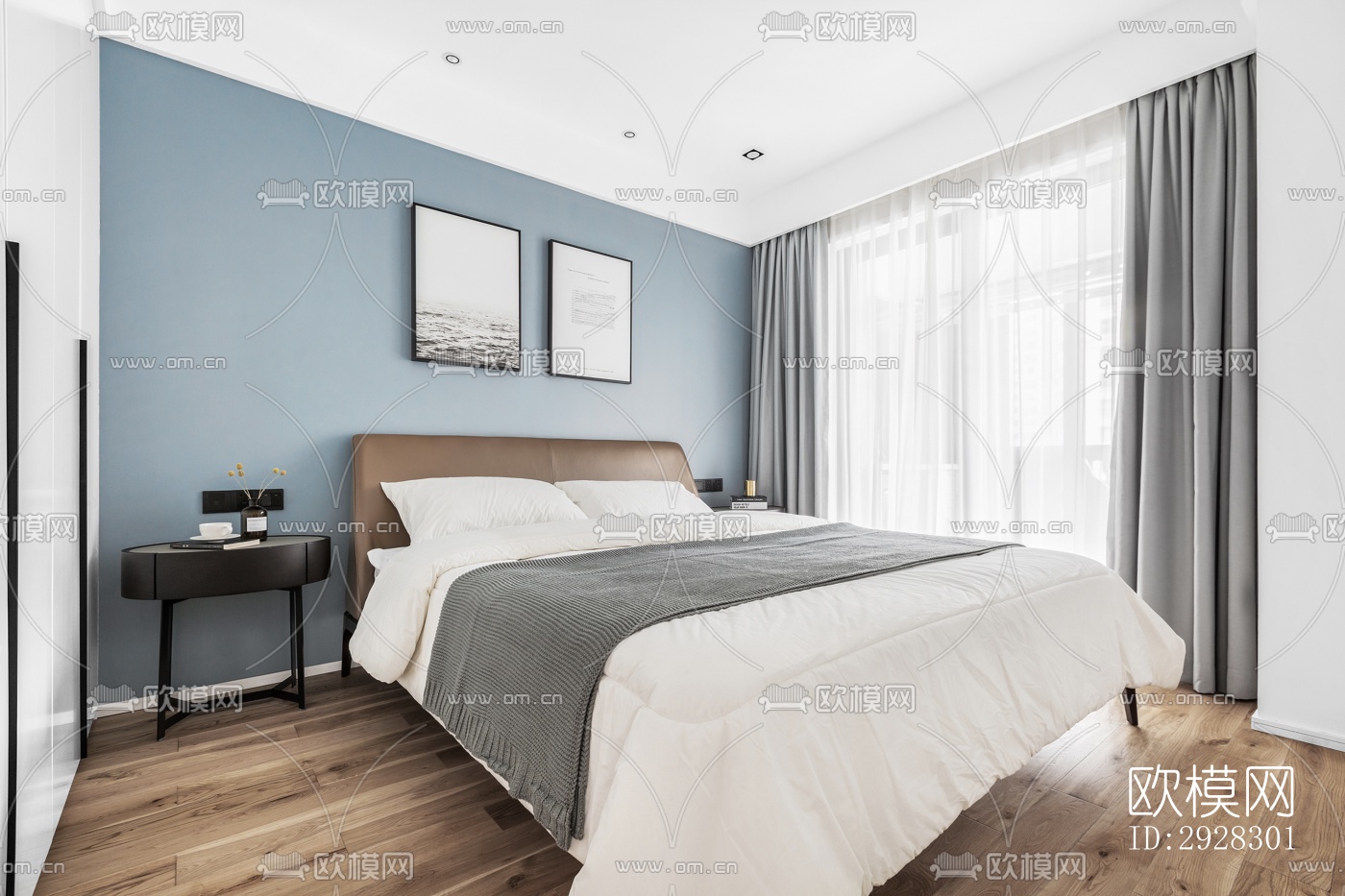 现代平层效果图下载（渲染图8）