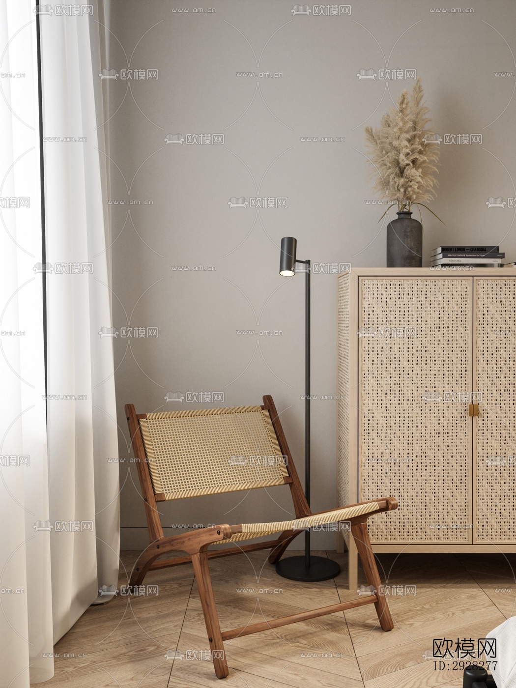 现代平层效果图下载（渲染图7）