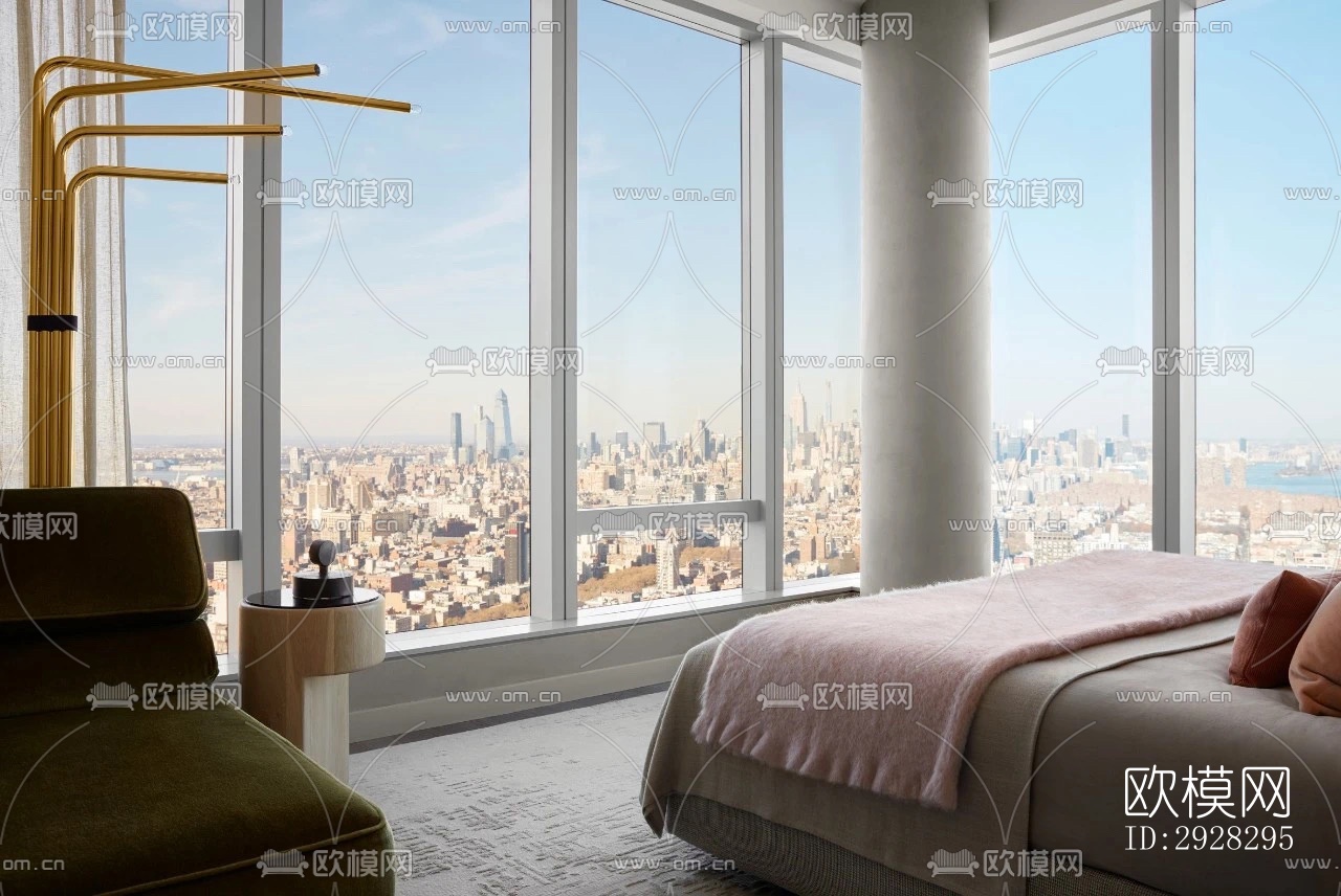 现代平层效果图下载（渲染图9）