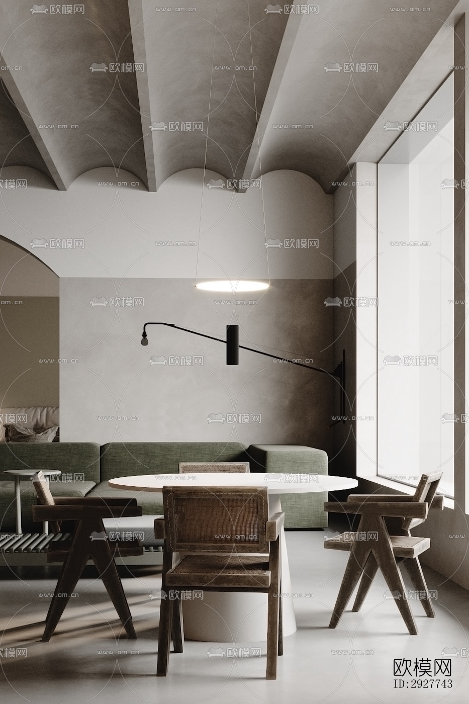 侘寂公寓效果图下载（渲染图11）