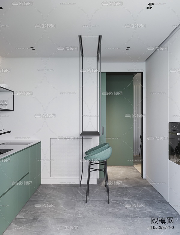 北欧公寓效果图下载（渲染图14）