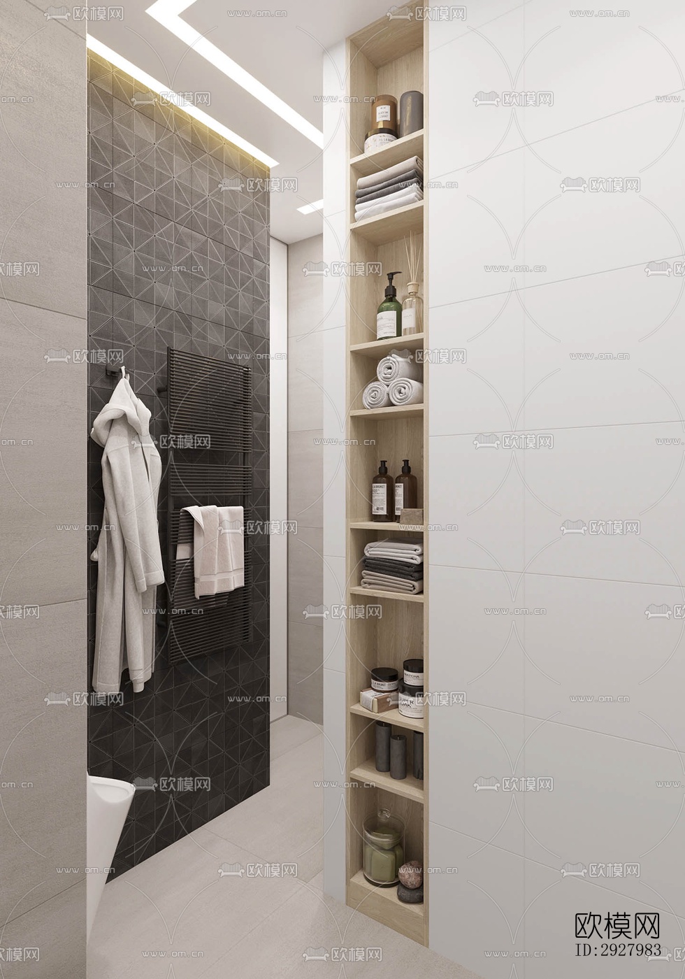 现代公寓效果图下载（渲染图3）