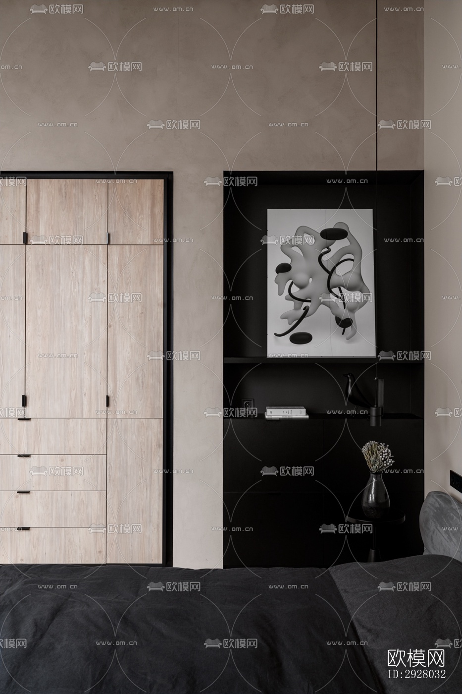 现代公寓效果图下载（渲染图1）