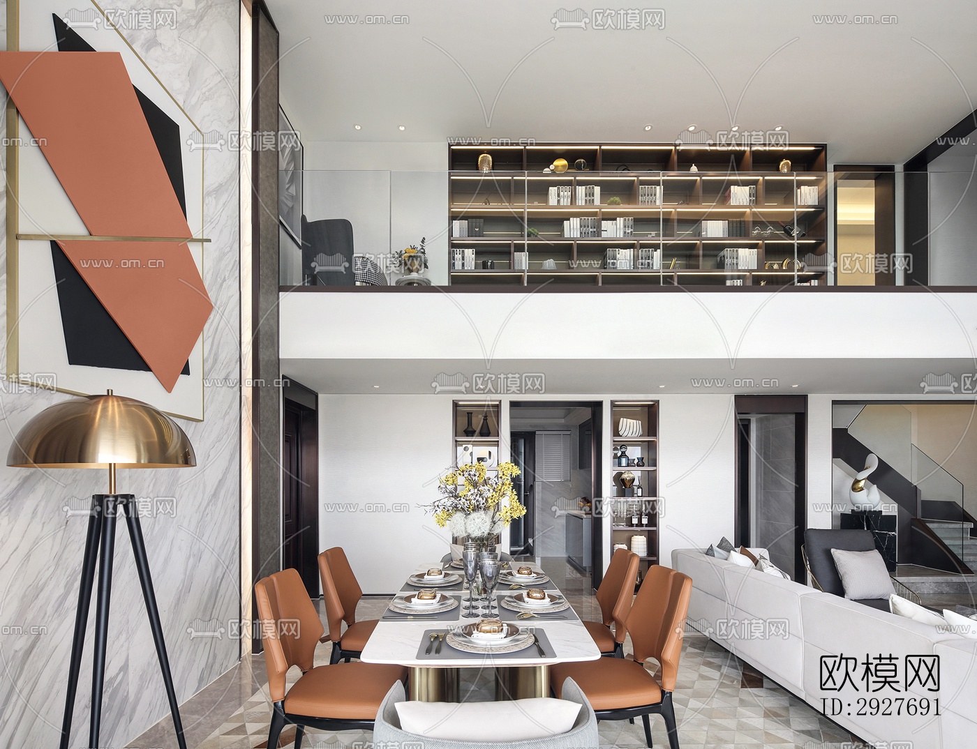 现代别墅效果图下载（渲染图14）