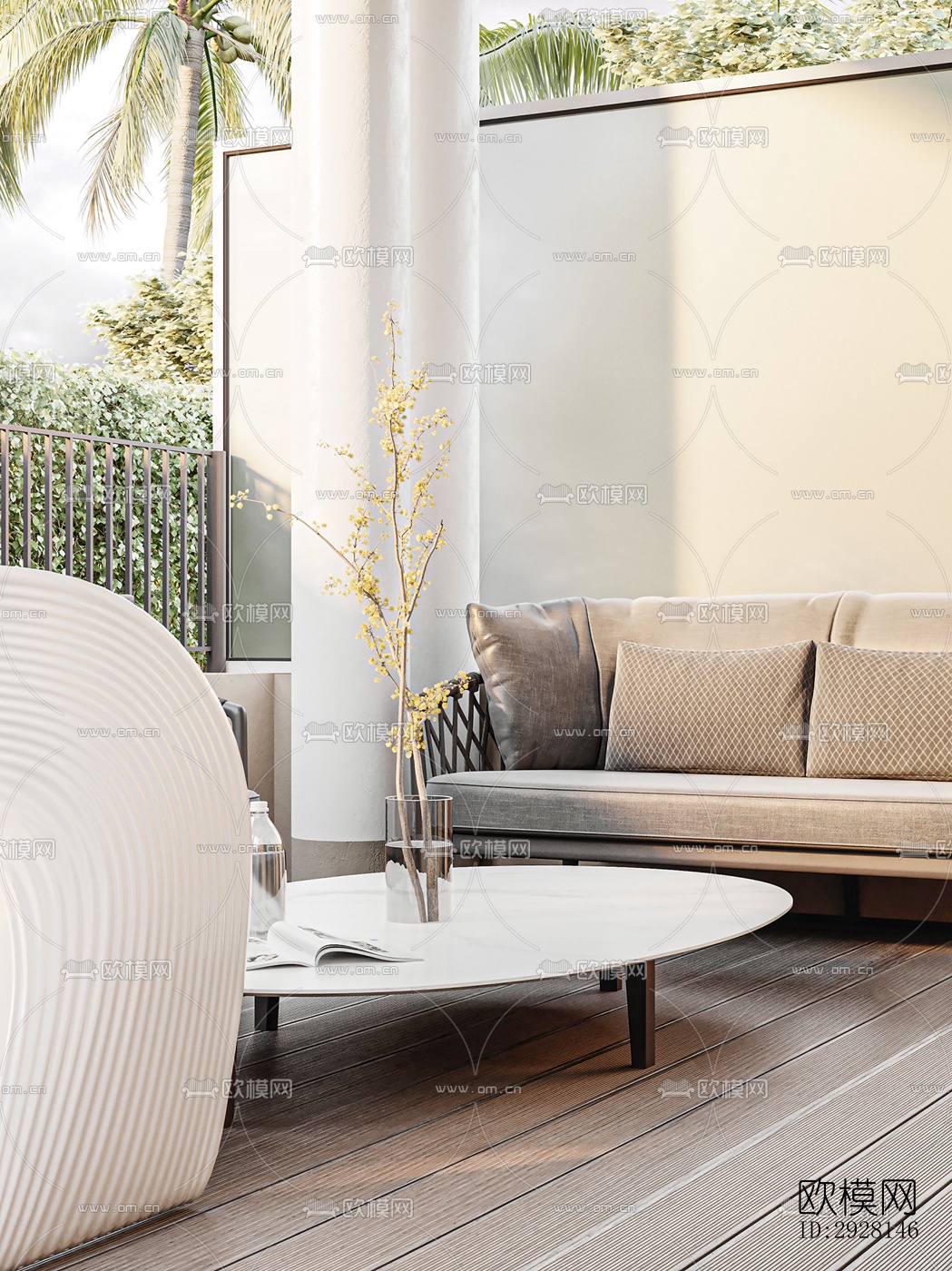 北欧平层效果图下载（渲染图2）