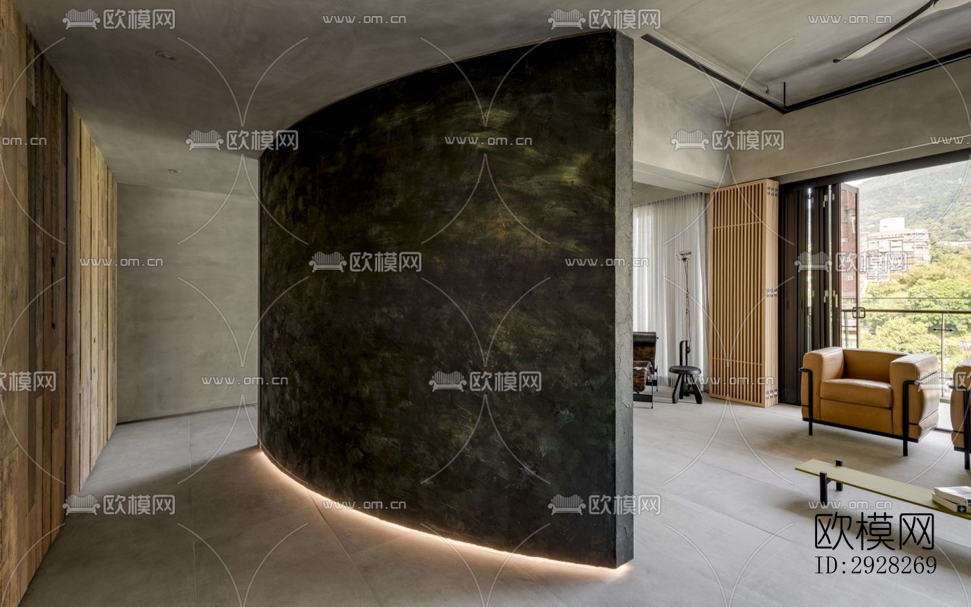 日式平层效果图下载（渲染图12）