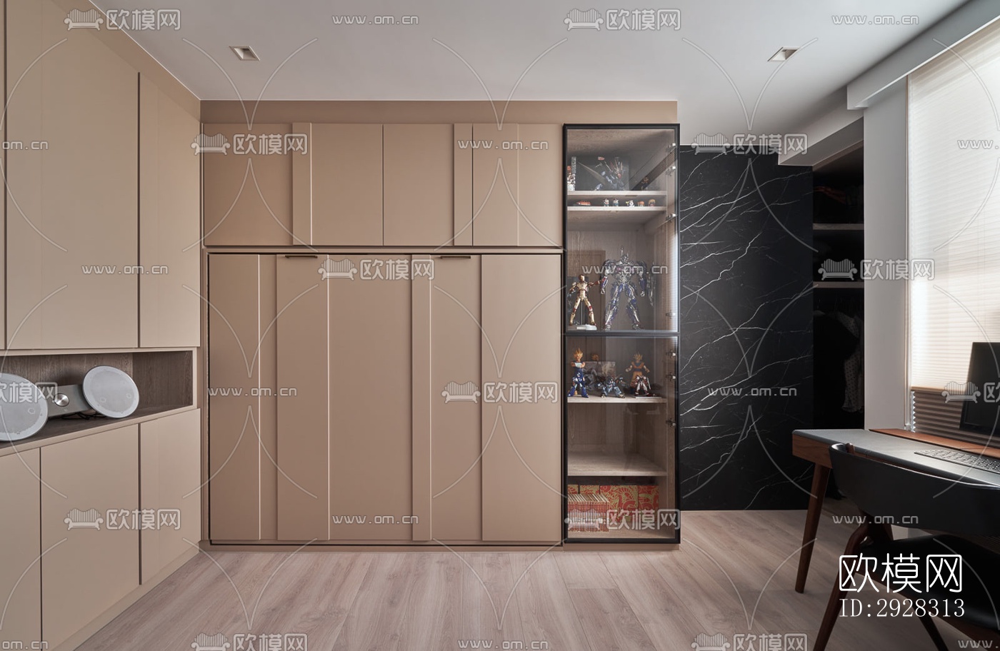 现代平层效果图下载（渲染图6）