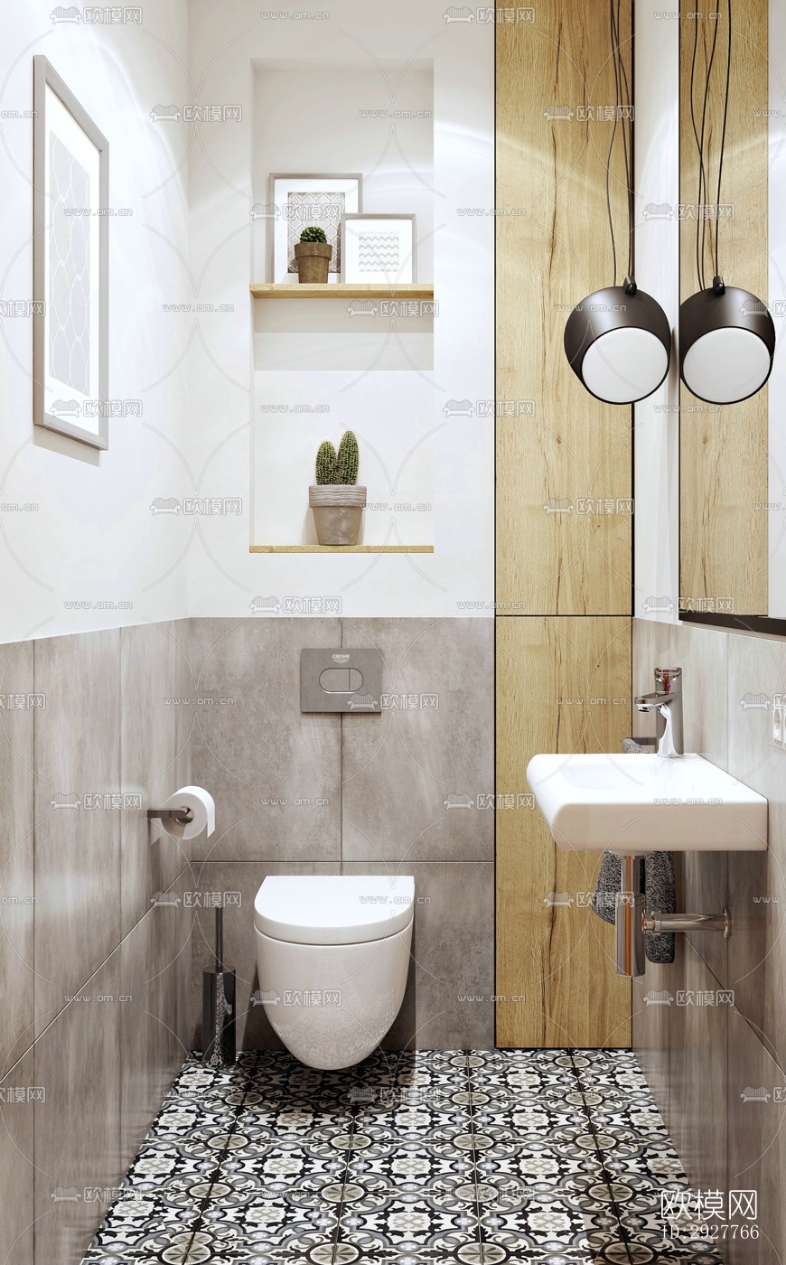 北欧公寓效果图下载（渲染图3）