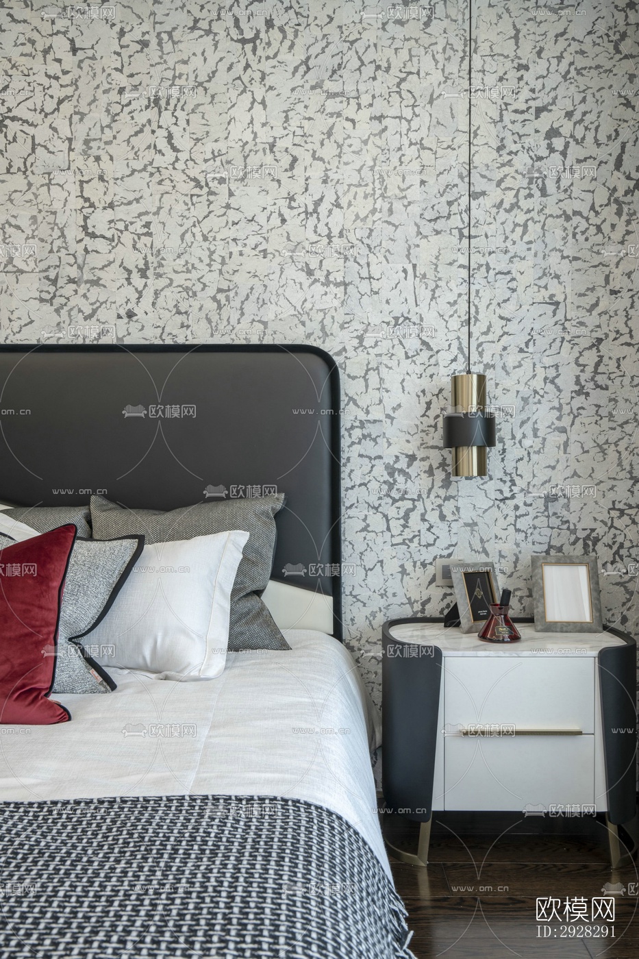 现代平层效果图下载（渲染图6）