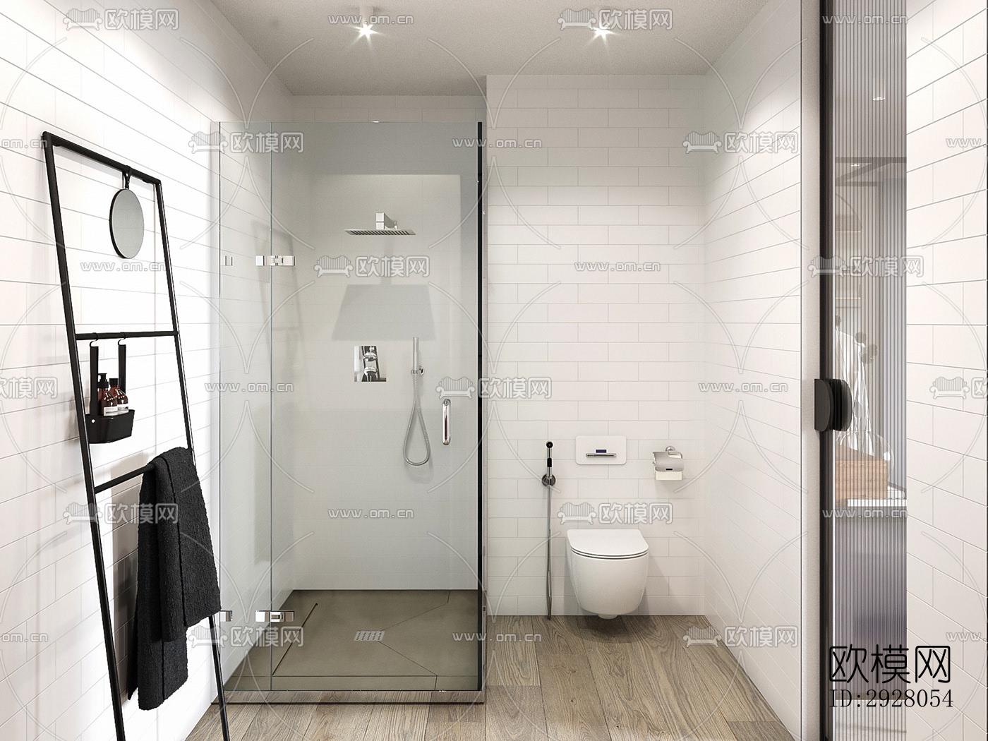 现代公寓效果图下载（渲染图11）