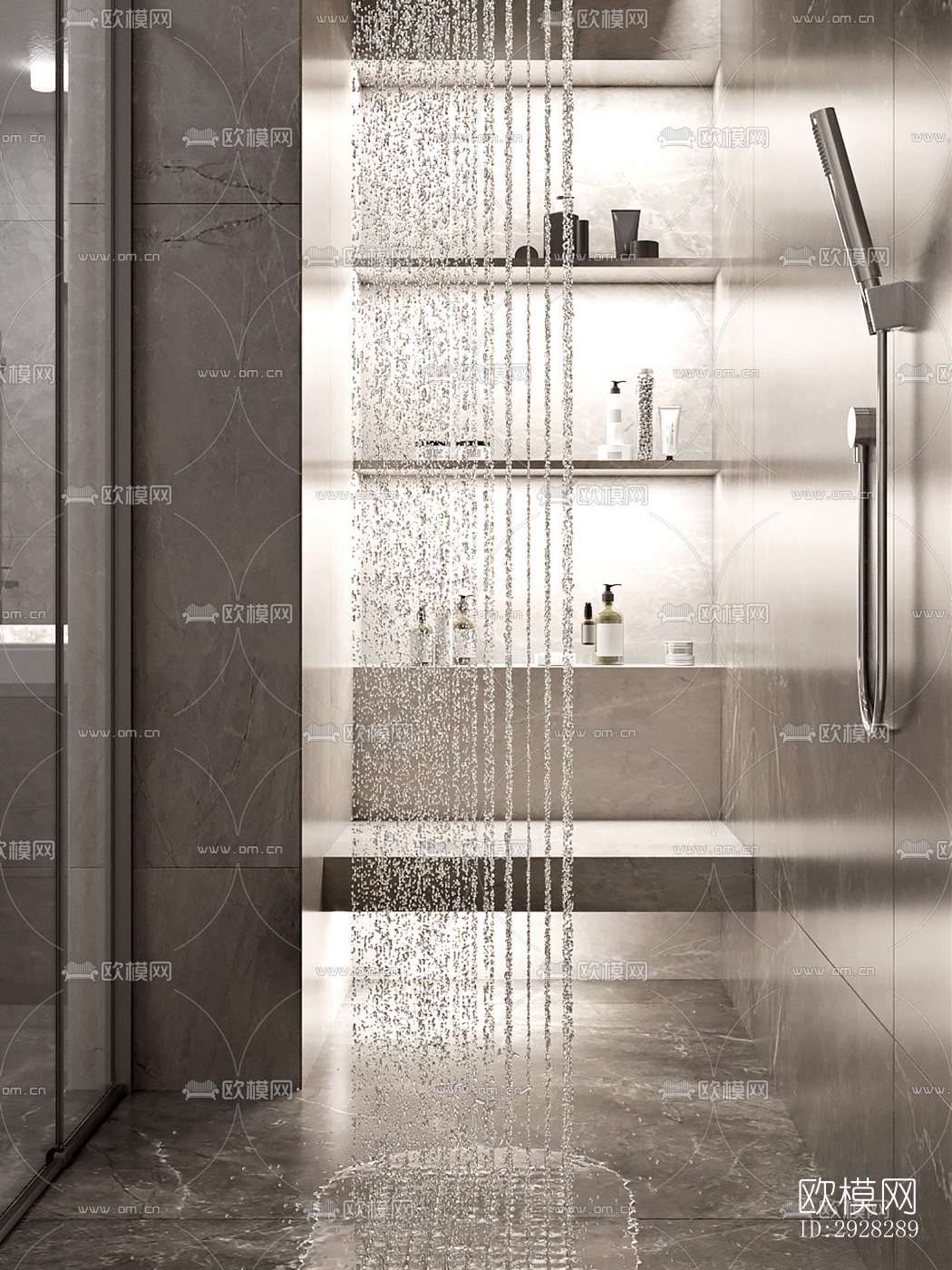 现代平层效果图下载（渲染图7）