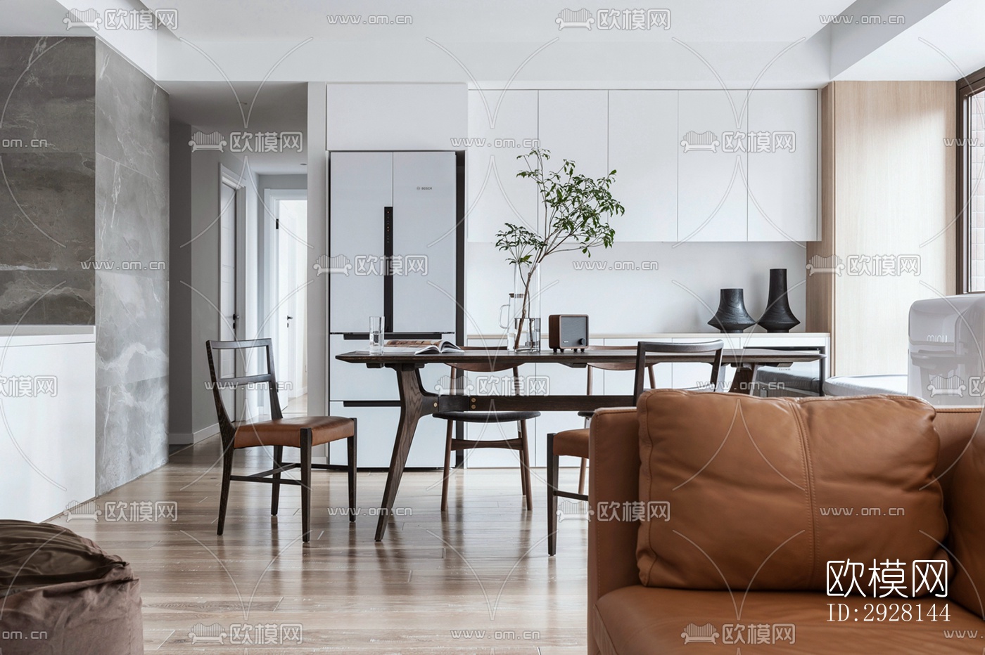 北欧平层效果图下载（渲染图5）