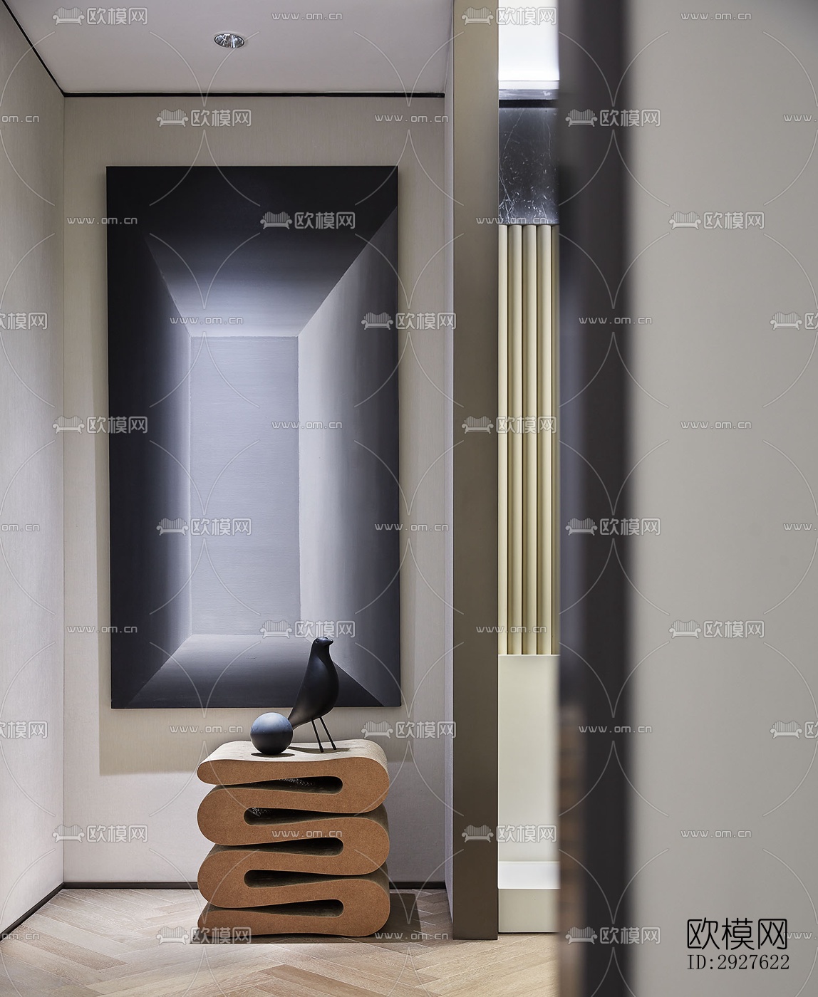 现代复式效果图下载（渲染图3）