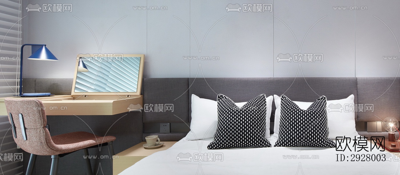 现代公寓效果图下载（渲染图8）