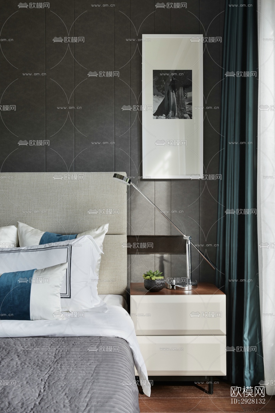 中式平层效果图下载（渲染图8）