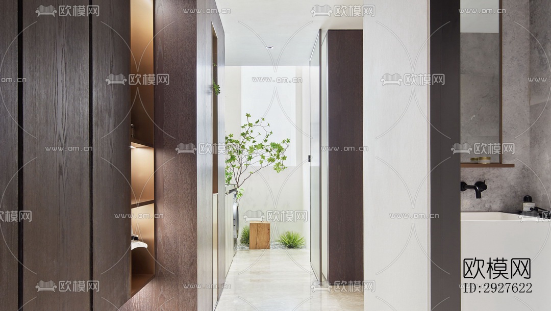 现代复式效果图下载（渲染图10）