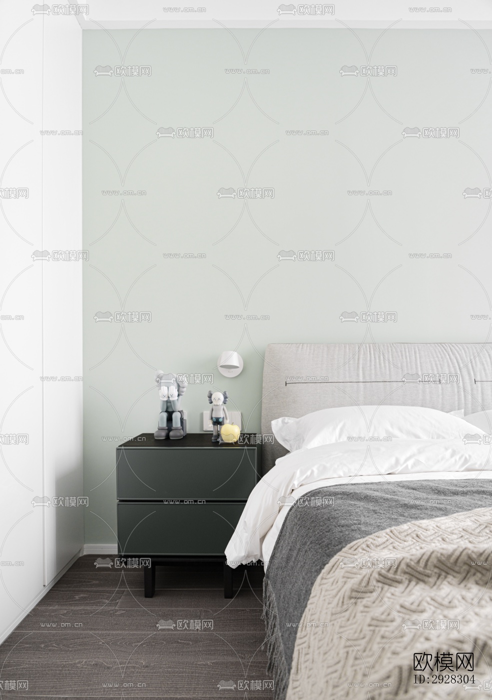 现代平层效果图下载（渲染图18）