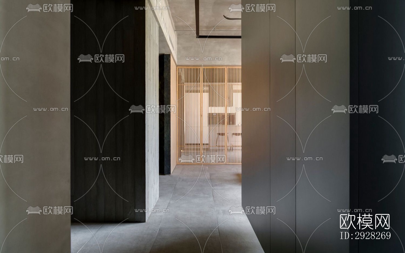 日式平层效果图下载（渲染图2）