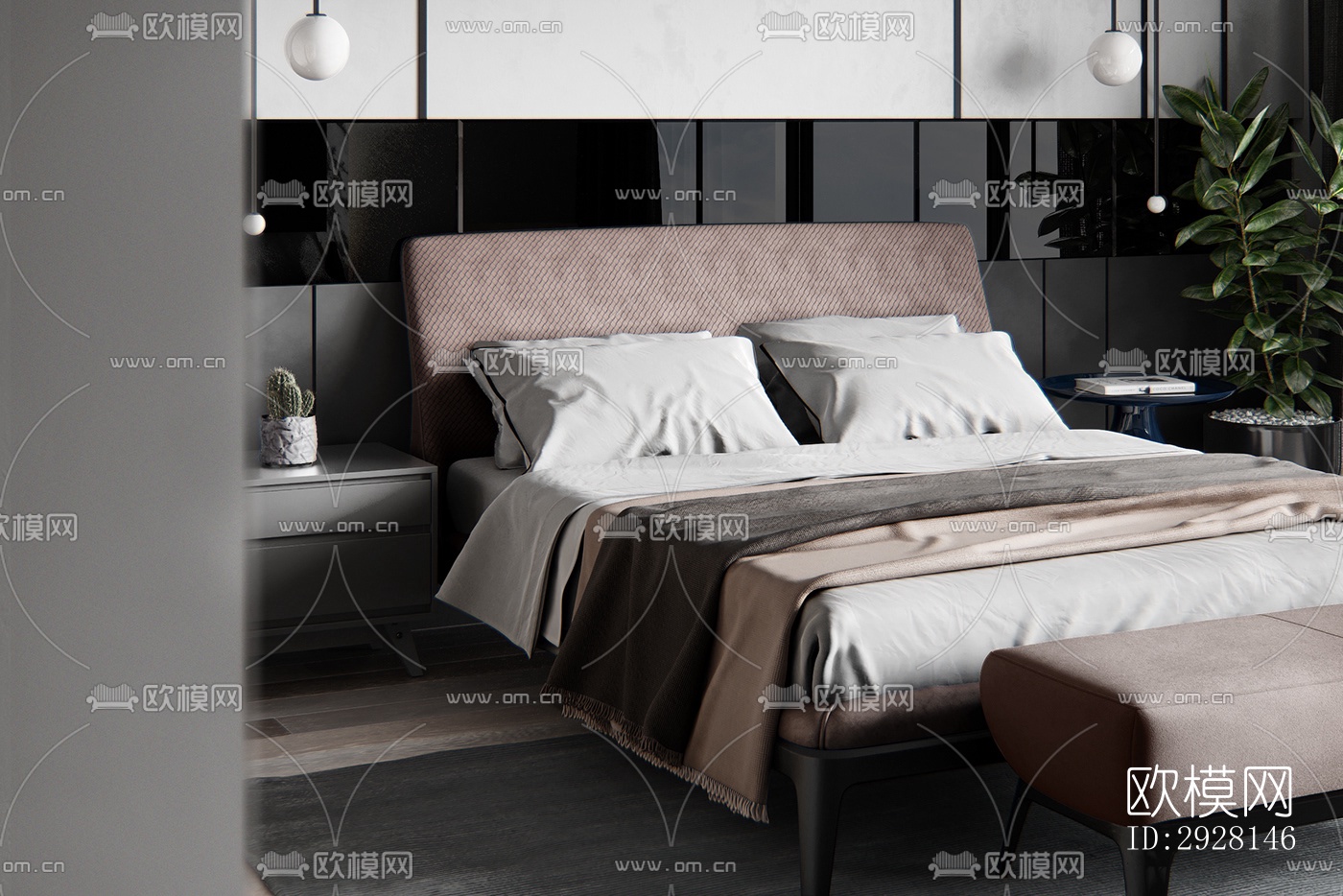 北欧平层效果图下载（渲染图7）