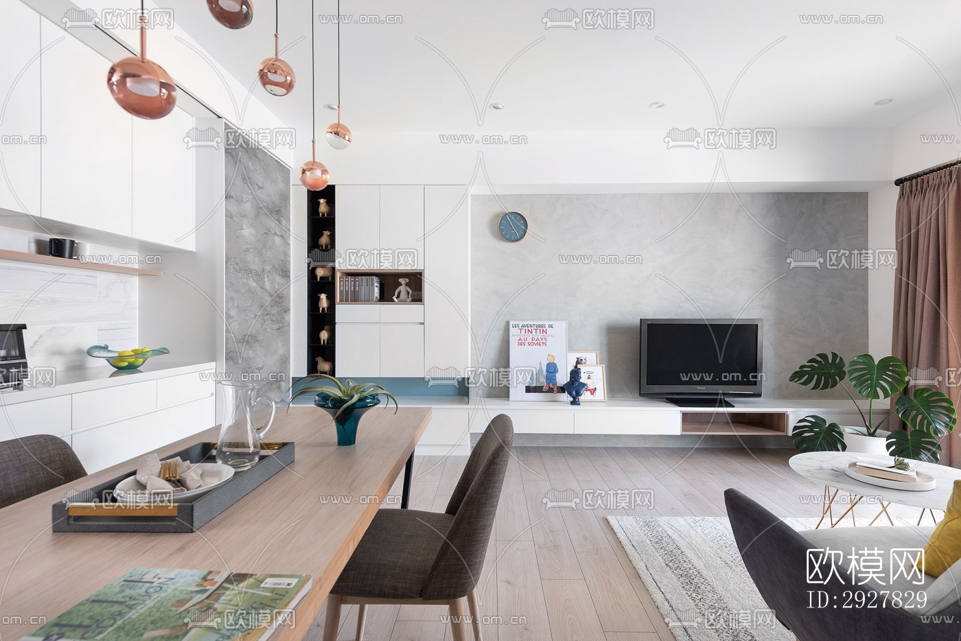 北欧公寓效果图下载（渲染图11）