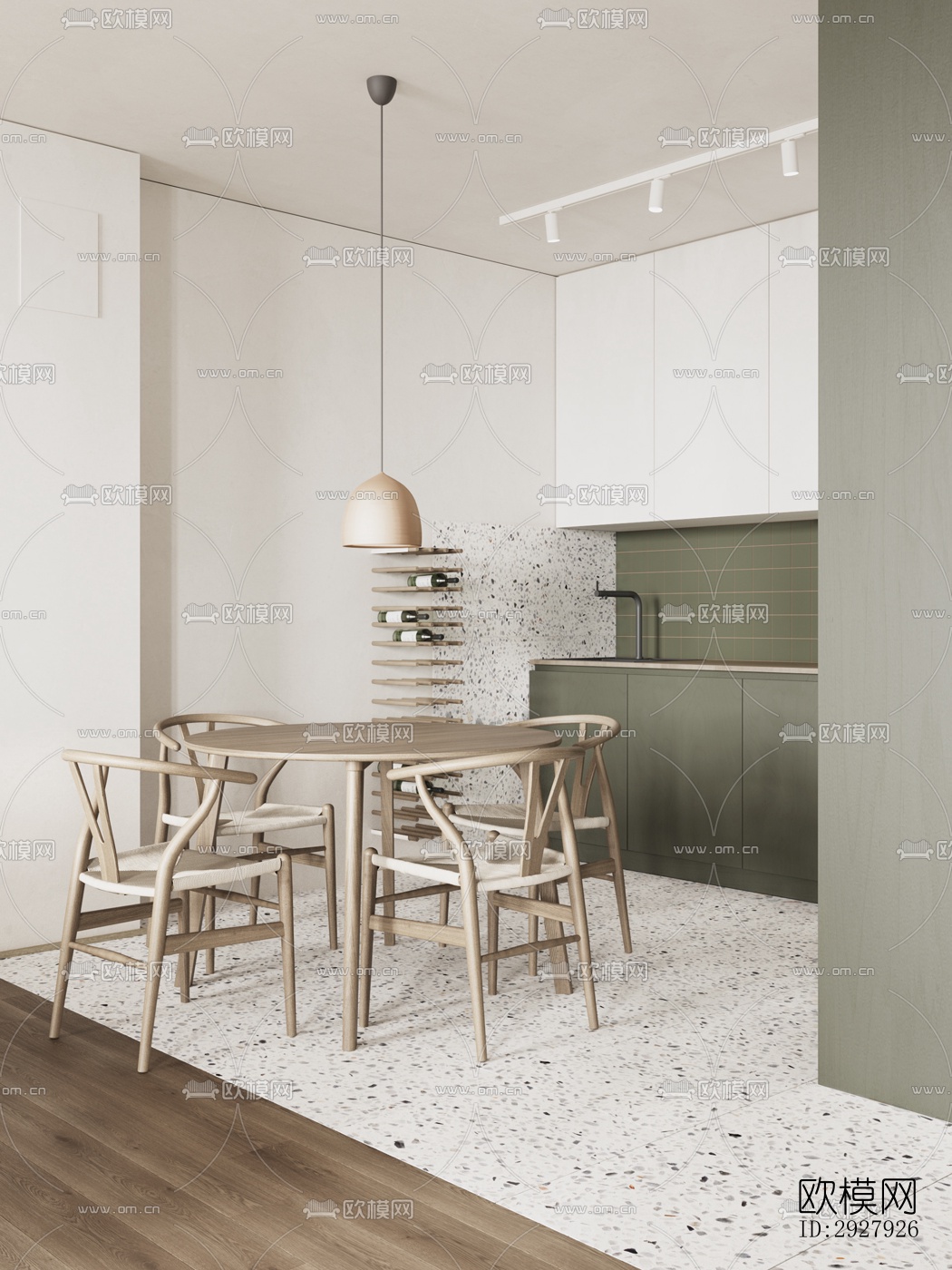 北欧公寓效果图下载（渲染图4）