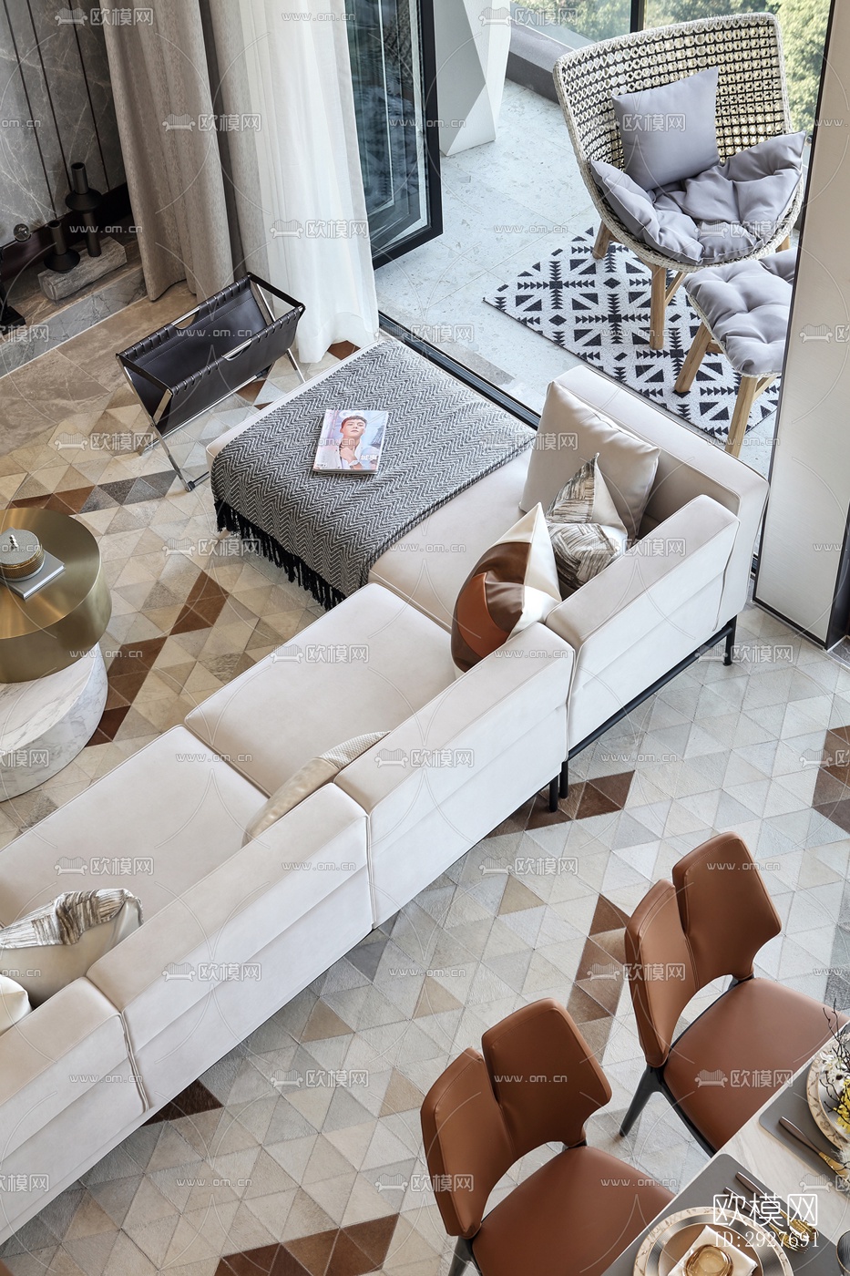 现代别墅效果图下载（渲染图18）