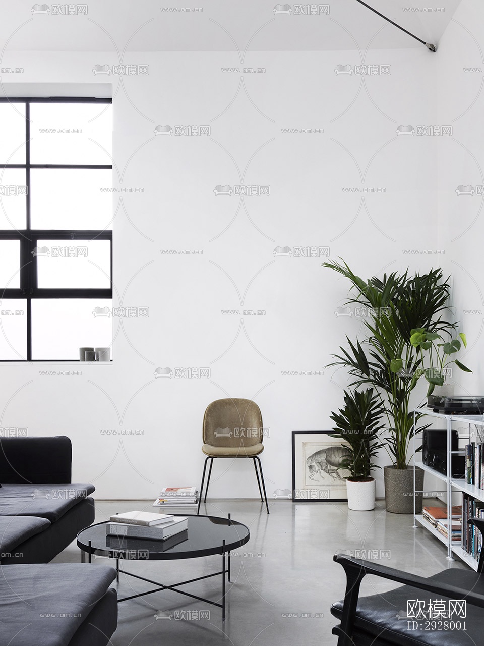 现代公寓效果图下载（渲染图13）