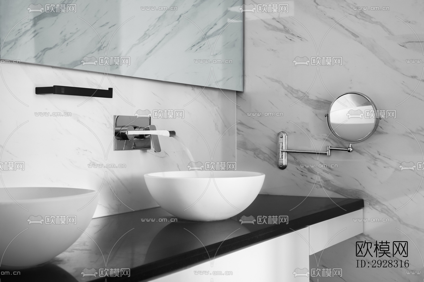 现代平层效果图下载（渲染图7）