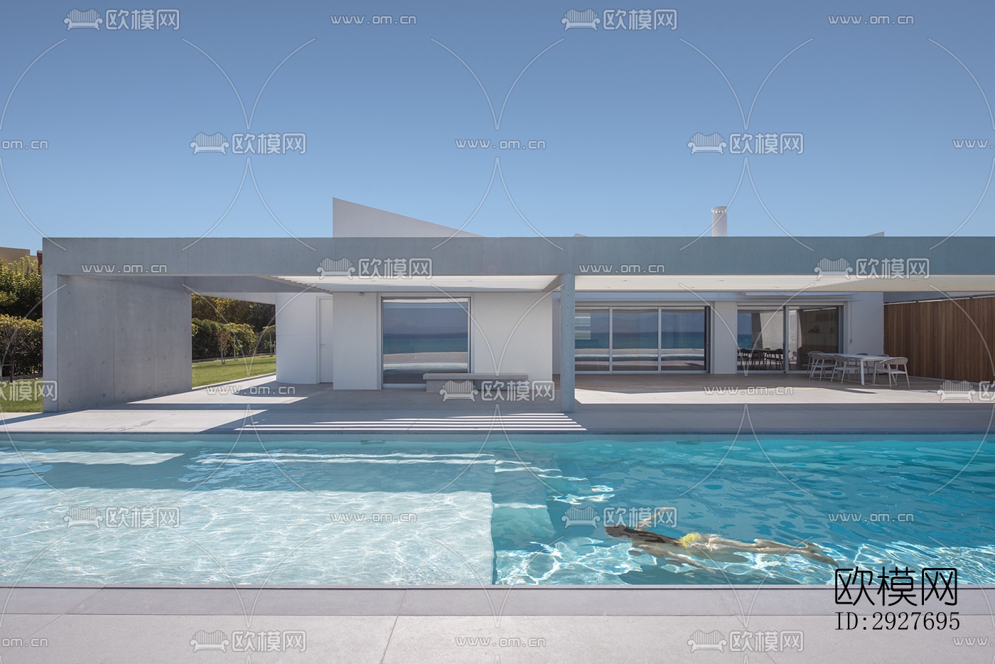 现代别墅效果图下载（渲染图3）