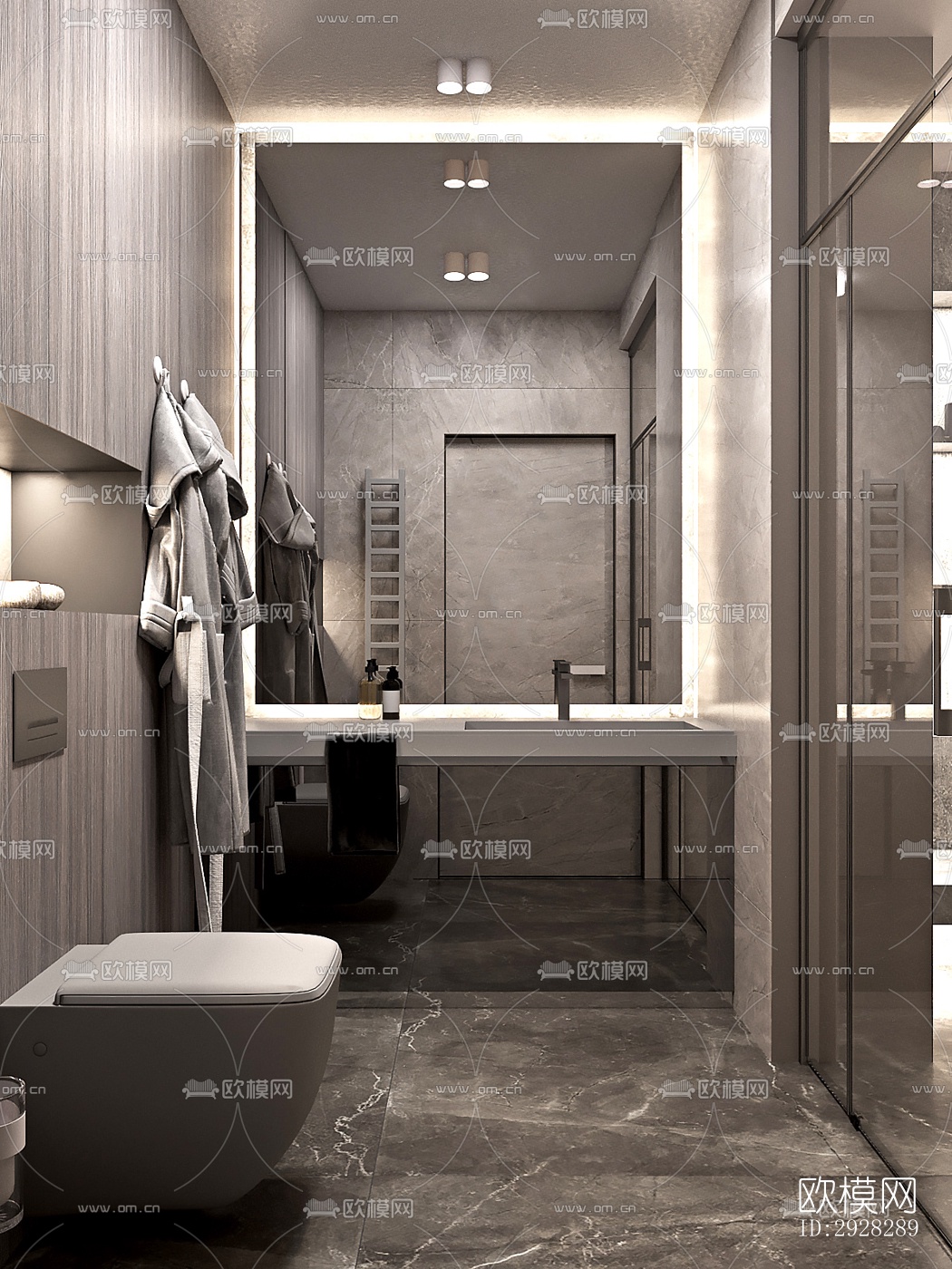 现代平层效果图下载（渲染图4）