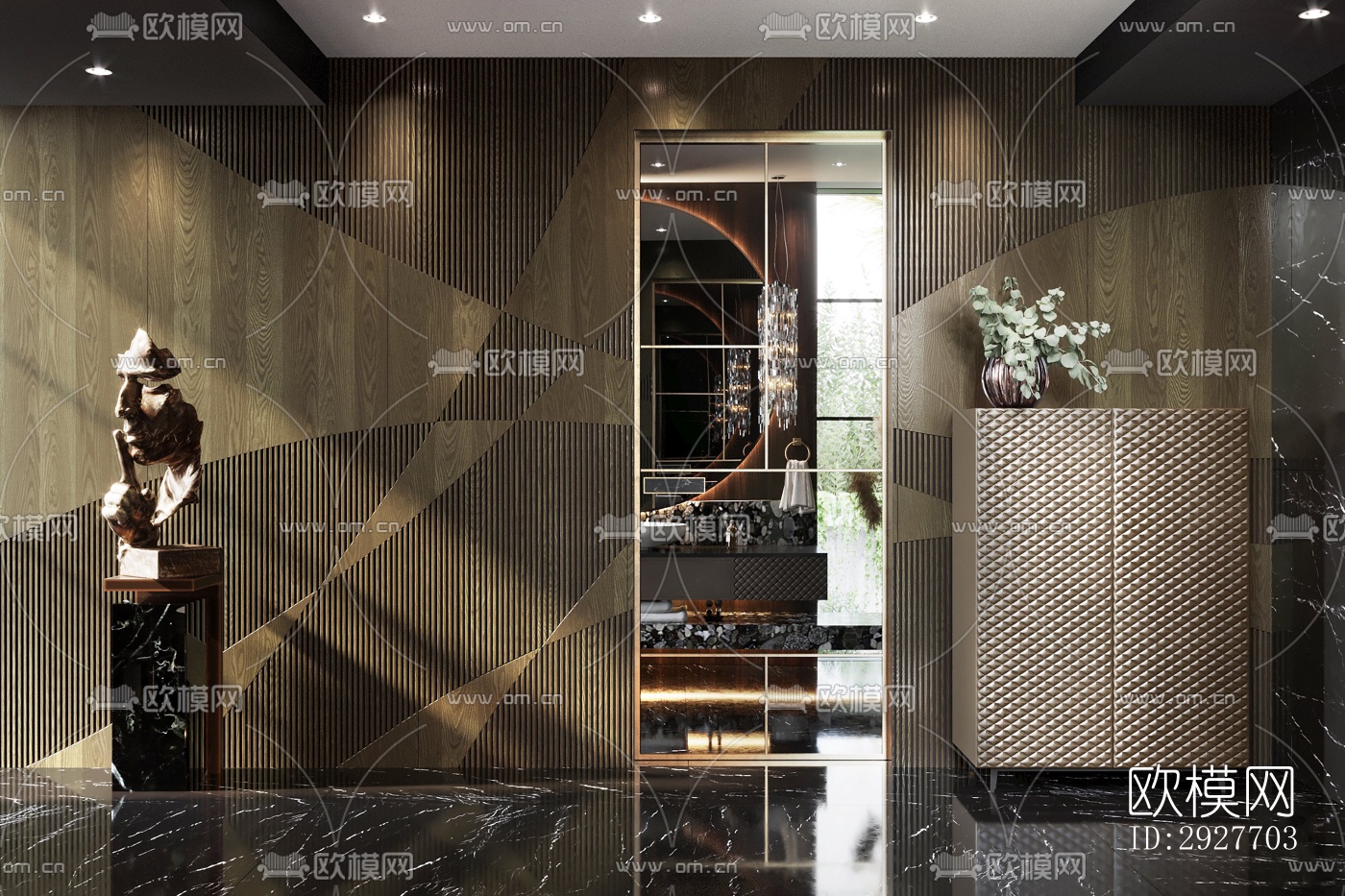 现代别墅效果图下载（渲染图2）