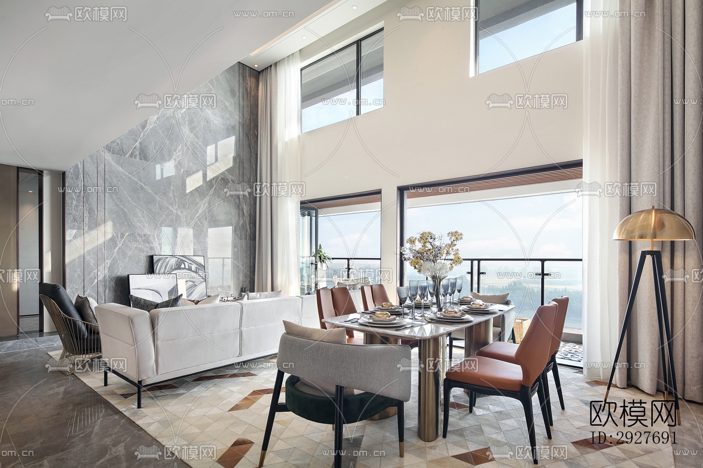 现代别墅效果图下载（渲染图16）