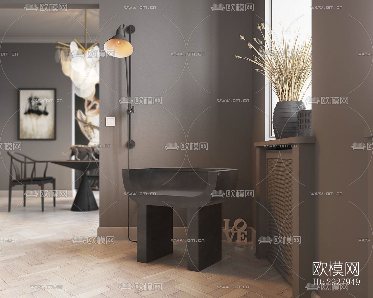 后现代公寓效果图下载（渲染图6）