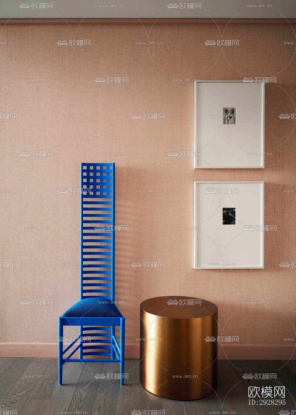 现代平层效果图下载（渲染图2）