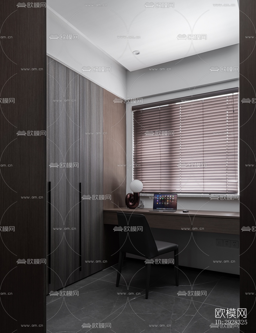 现代平层效果图下载（渲染图15）