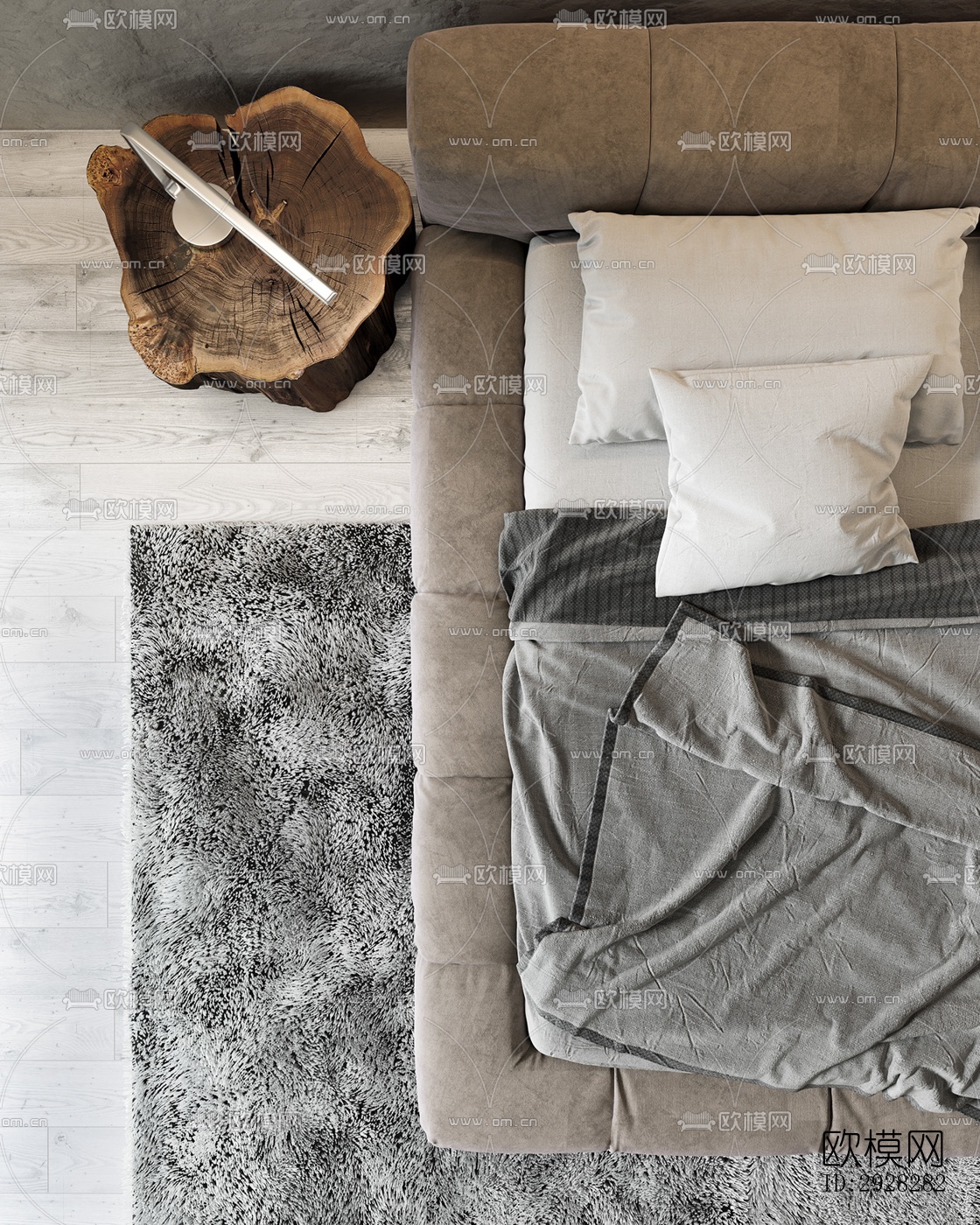 现代平层效果图下载（渲染图7）