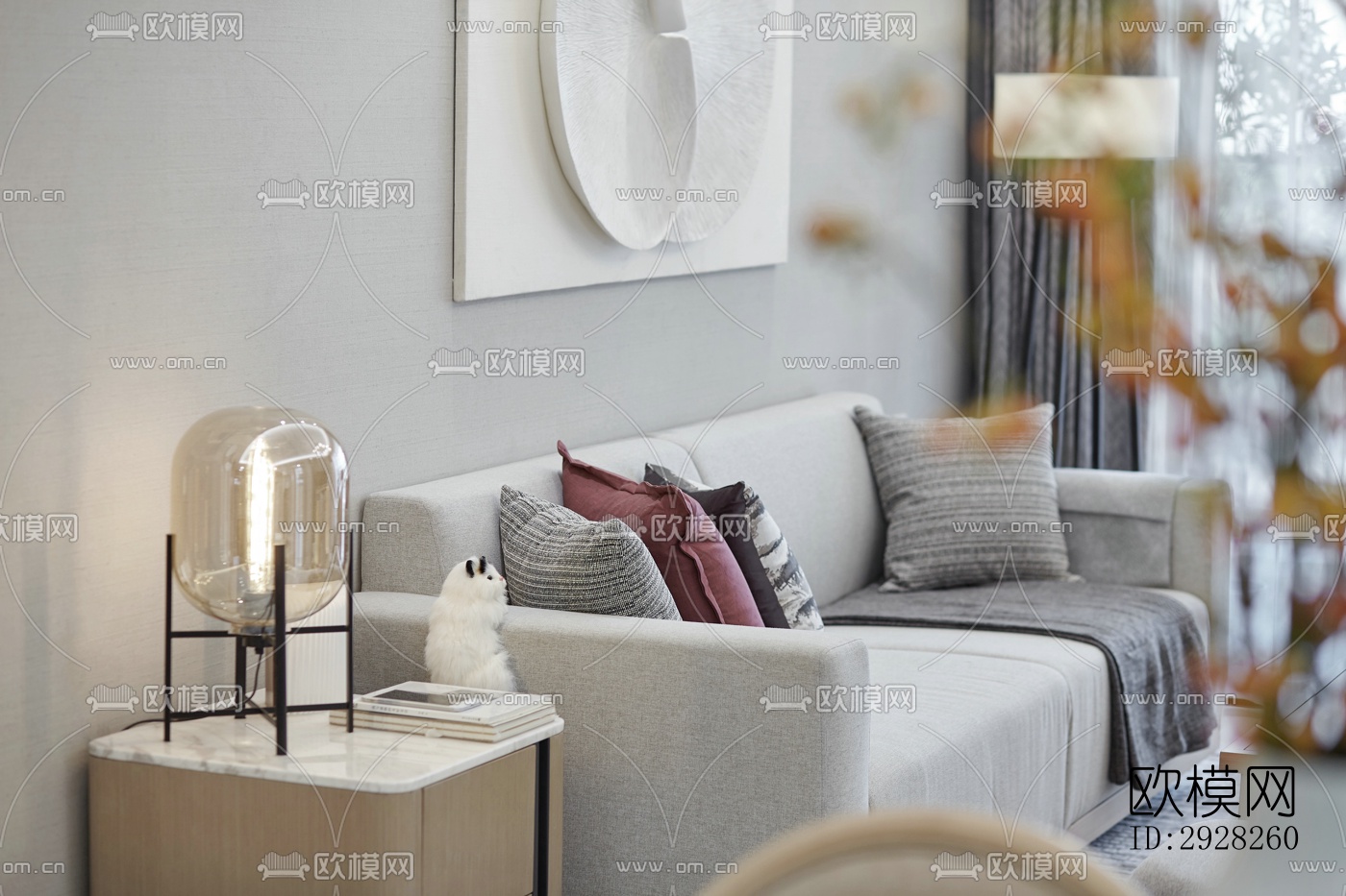 新中式平层效果图下载（渲染图18）