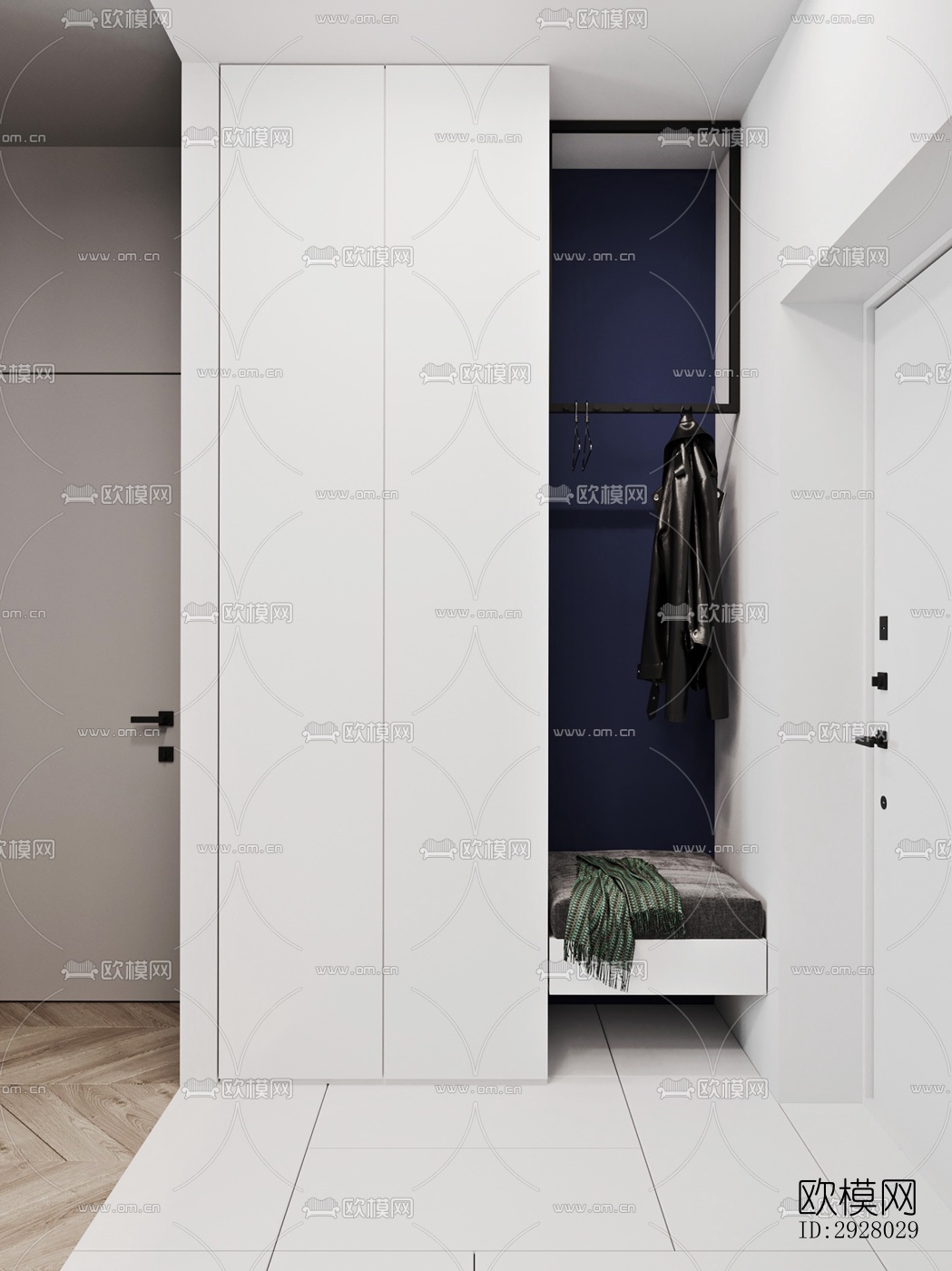 现代公寓效果图下载（渲染图16）