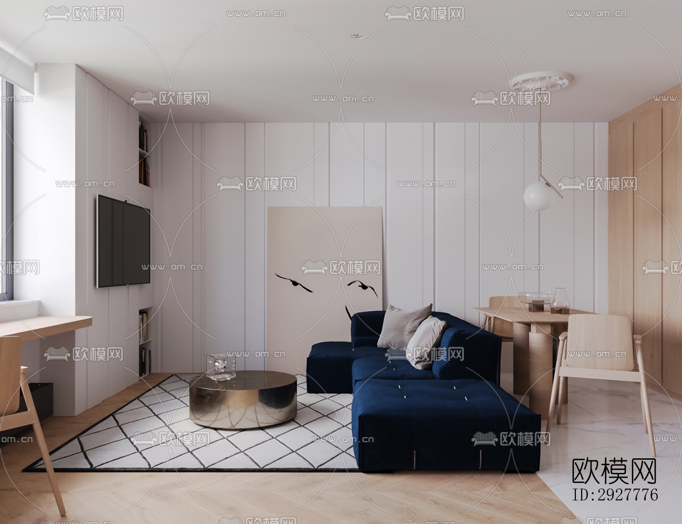 北欧公寓效果图下载（渲染图8）