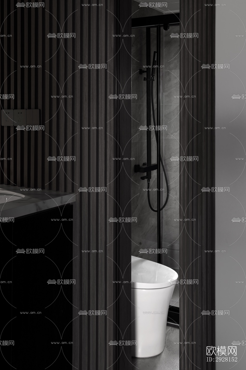 后现代平层效果图下载（渲染图5）