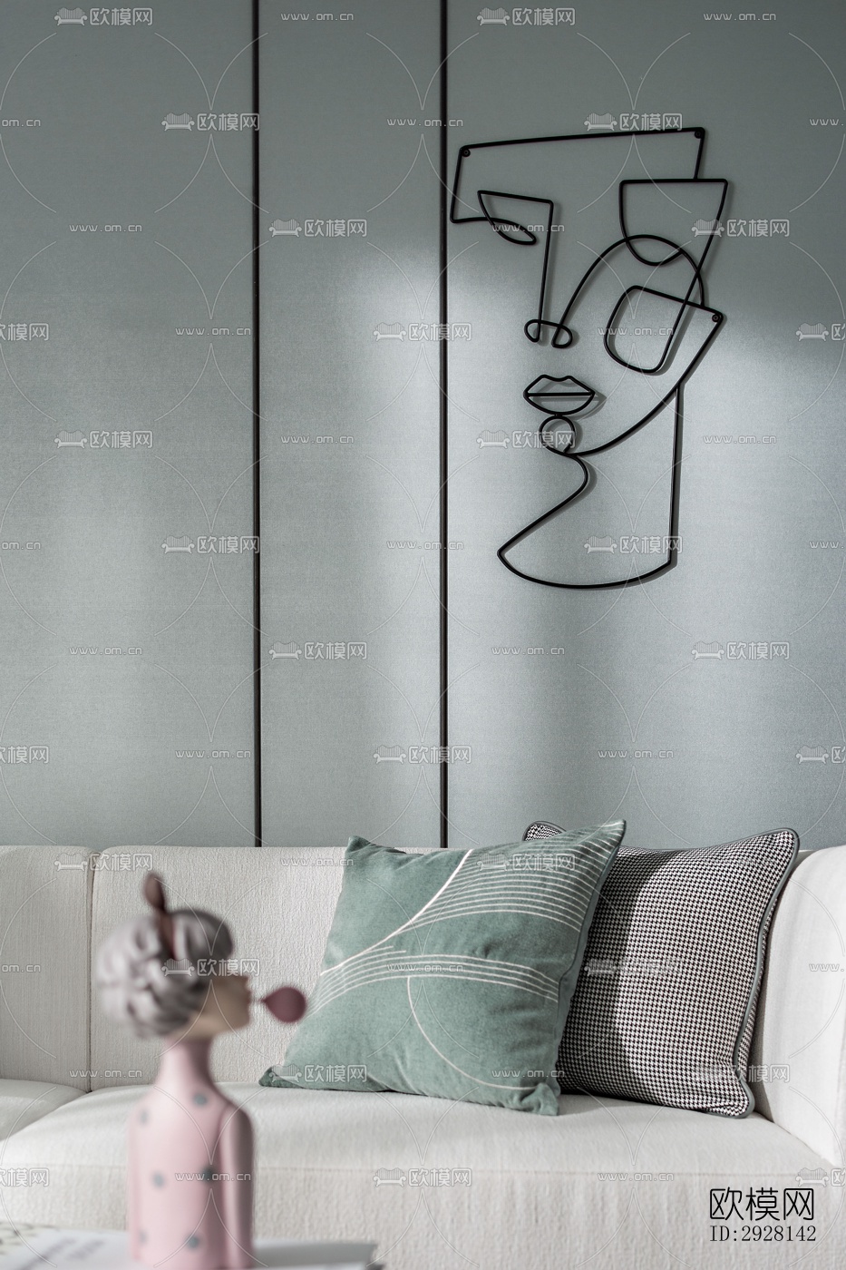 北欧平层效果图下载（渲染图1）