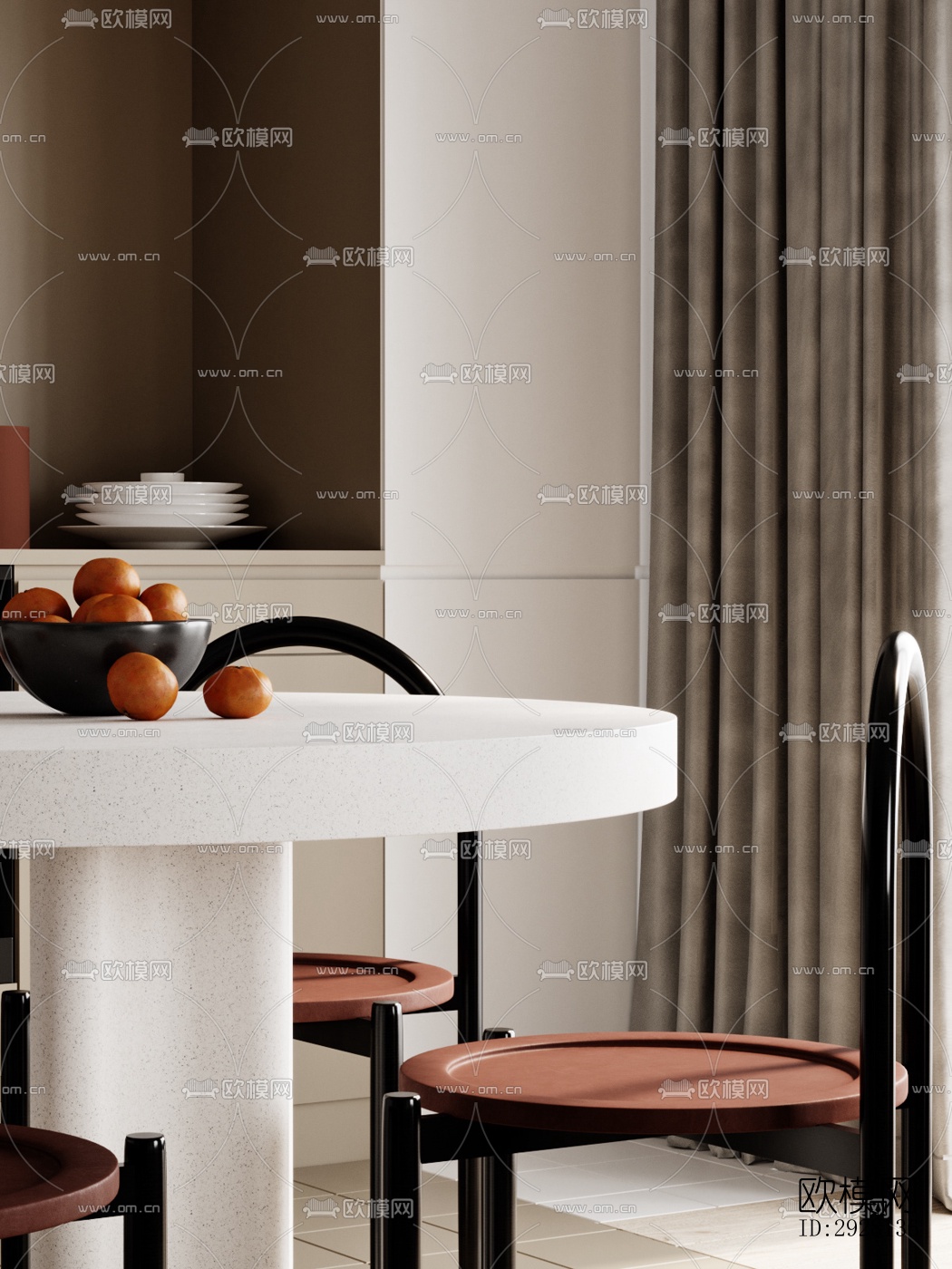 侘寂平层效果图下载（渲染图17）