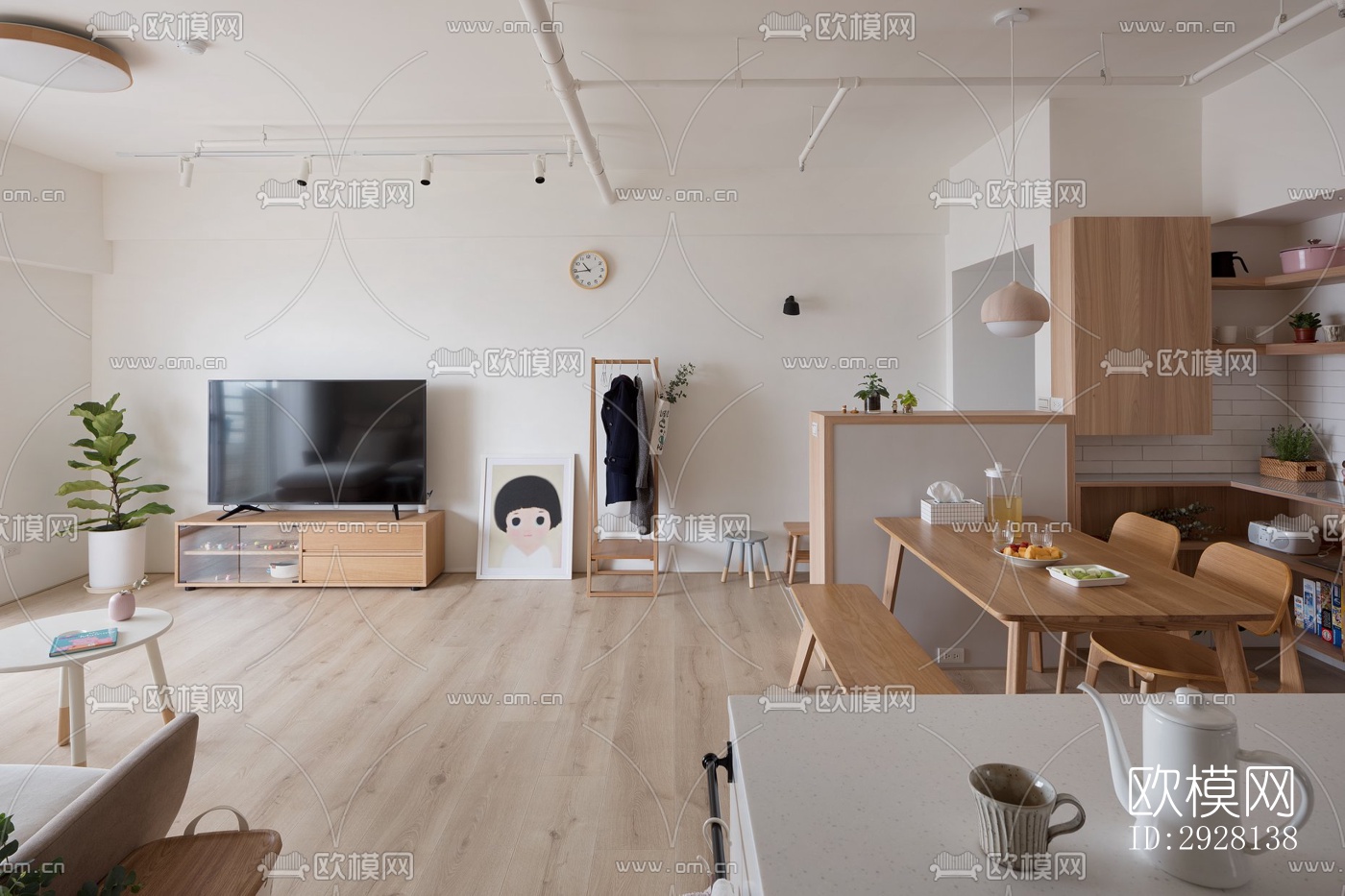 北欧平层效果图下载（渲染图18）